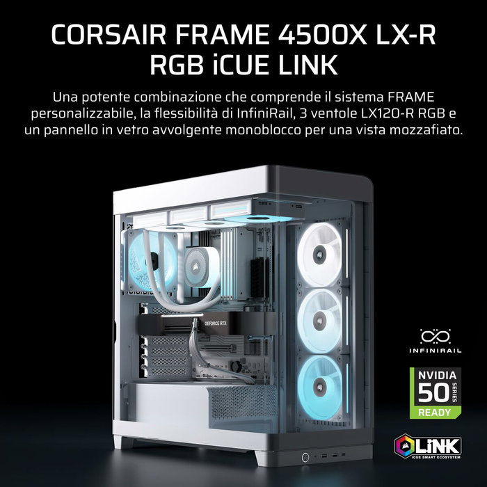 Corsair FRAME 4500X LX-R RGB Blanc
