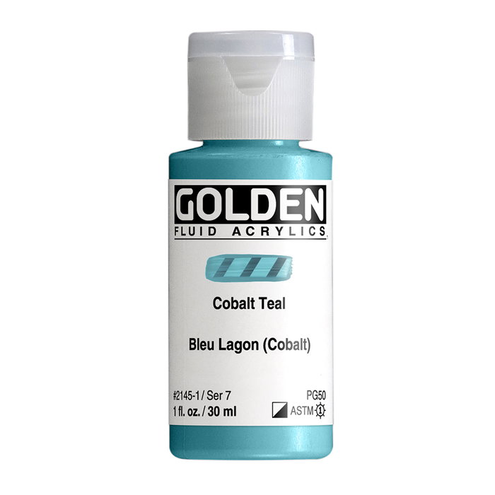 Golden Couleurs Acryliques Fluides Sarcelle Cobalt 30 ml Golden Couleurs Acryliques Fluides Sarcelle Cobalt 30 ml