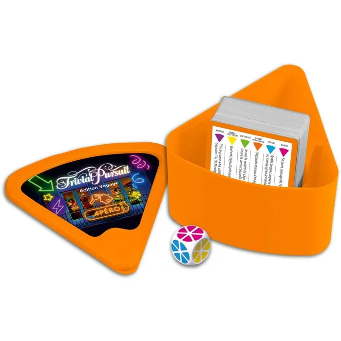 Winning Moves - Trivial Pursuit Voyage Apéro Vol.2 - Jeu de Société avec 600 Questions - Version Voyage - À partir de 16 ans - 2 Joueurs min.