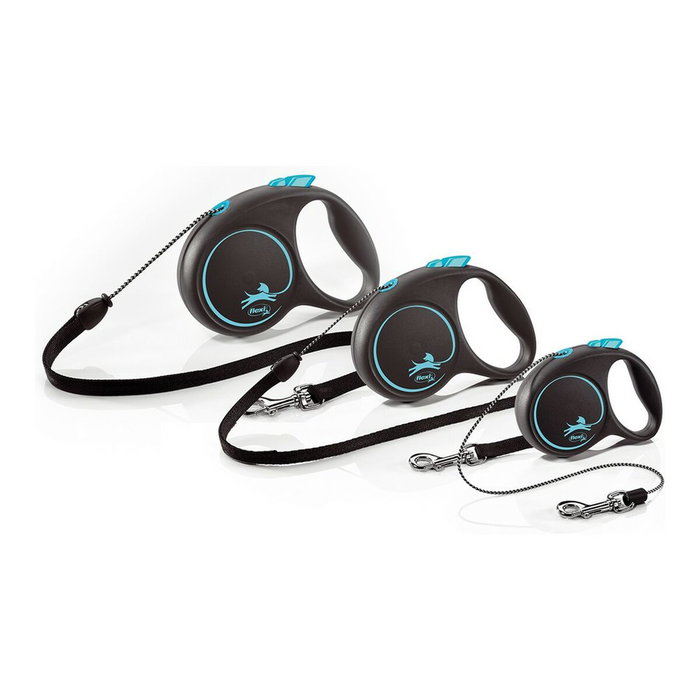 Laisse pour Chien Flexi BLACK DESIGN Argenté XS Laisse pour Chien Flexi BLACK DESIGN Argenté XS