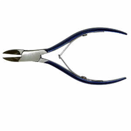 Albi Coupe-ongles Bleu Métallisé avec Double Ressort