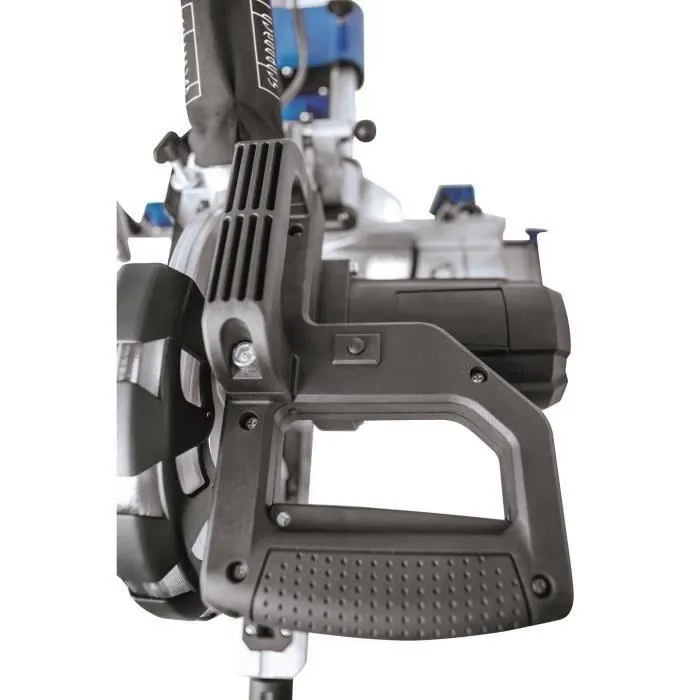 Scheppach HM81LXU Scie à onglet radiale électrique 216 mm 2000 W avec moteur puissant, laser, LED et 2 extensions d'appui