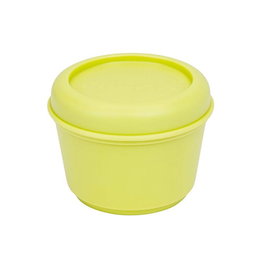 Milán Récipient alimentaire rond série Sunset jaune 0,25 L avec couvercle hermétique BPA free