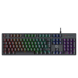 Hiditec GK400 Clavier Mécanique Gaming ARGB Switches Rouges - Full Size Aluminium USB