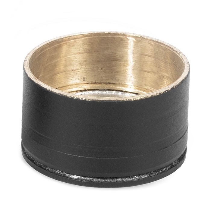 HERRAJES ALK Support latéral pour tube rond noir Ø16 mm