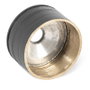 HERRAJES ALK Support latéral pour tube rond noir Ø16 mm