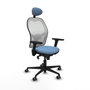 Piqueras y Crespo 3D036G1 Chaise de Bureau avec Appui-tête Bleu ciel