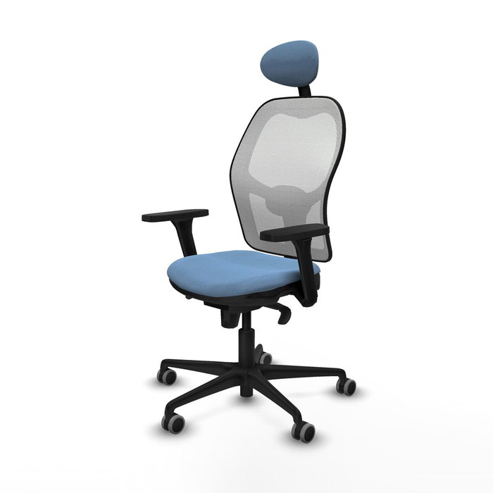 Piqueras y Crespo 3D036G1 Chaise de Bureau avec Appui-tête Bleu ciel