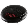 Nevir Radio Réveil NVR-335DD Noir - Réveil AM/FM Double Alarme avec Snooze et Affichage LED