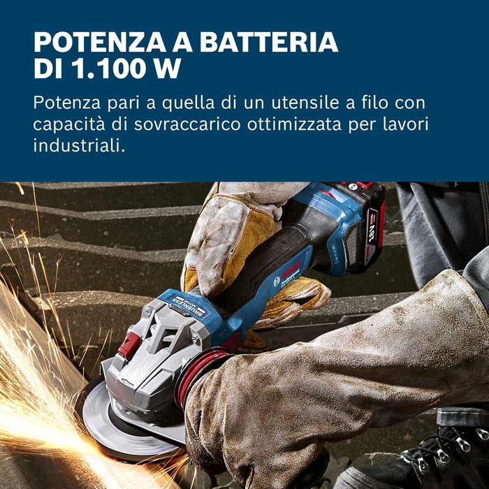 Bosch GWS 18V-11 S Meuleuse à démarrage progressif 125mm 18V Bosch GWS 18V-11 S Meuleuse à démarrage progressif 125mm 18V