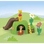 Playmobil 71694 - Set Junior Winnie l'Ourson et Tigrou avec Jardin d'Abeilles, Jouet Disney pour Enfants dès 12 Mois