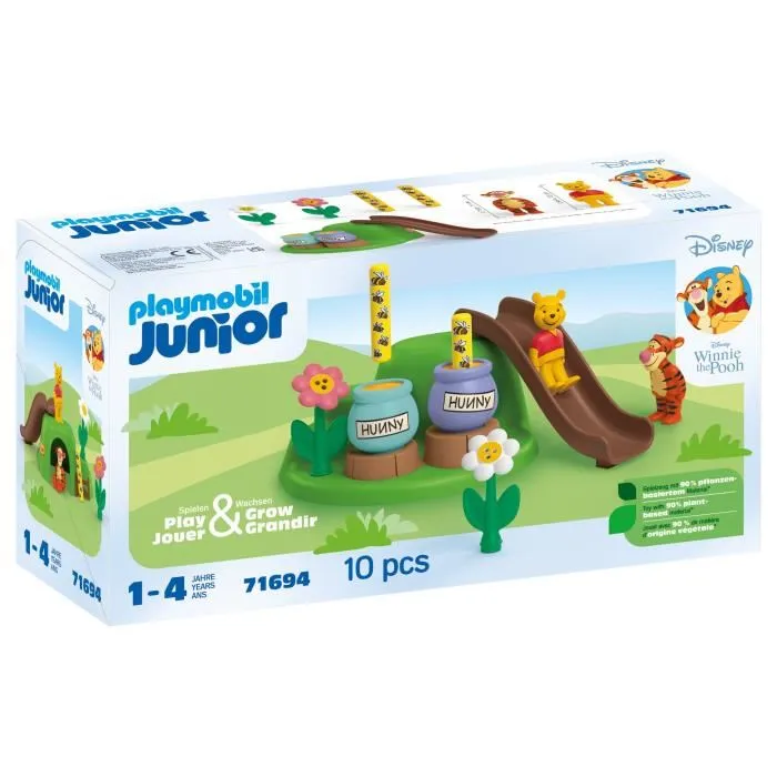 Playmobil 71694 - Set Junior Winnie l'Ourson et Tigrou avec Jardin d'Abeilles, Jouet Disney pour Enfants dès 12 Mois Playmobil 71694 - Set Junior Winnie l'Ourson et Tigrou avec Jardin d'Abeilles, Jouet Disney pour Enfants dès 12 Mois