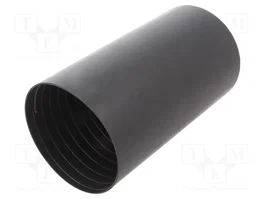 HELLERMANNTYTON Capuchon thermorétractable avec colle 76mm noir