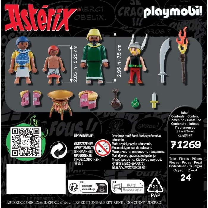 Playmobil 71269 - Jeu de Construction Astérix, Amonbofis et le Gâteau Empoisonné - 24 Pièces - À Partir de 5 Ans