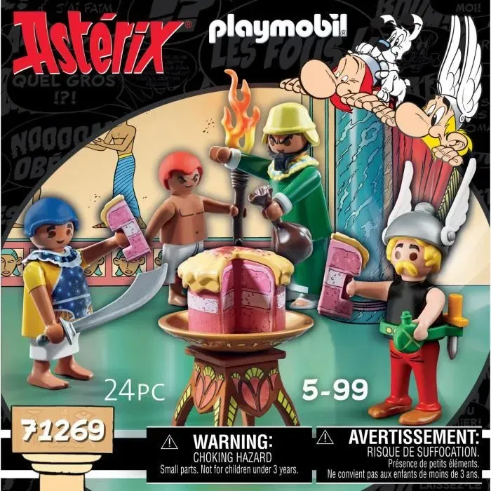 Playmobil 71269 - Jeu de Construction Astérix, Amonbofis et le Gâteau Empoisonné - 24 Pièces - À Partir de 5 Ans