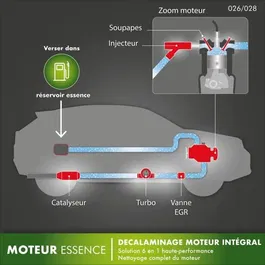 Facom Décapant moteur essence 1L - Décrassant intégral pour vanne EGR, catalyseur, filtres à particules, soupapes, combustion - Nettoyage système d'injection