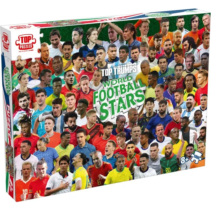 Winning Moves Puzzle Football Mondial Stars 2026 1000 pièces Dès 8 ans