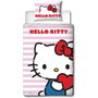 Hello Kitty Parure de lit réversible en microfibre, 2 pièces