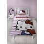 Hello Kitty Parure de lit réversible en microfibre, 2 pièces