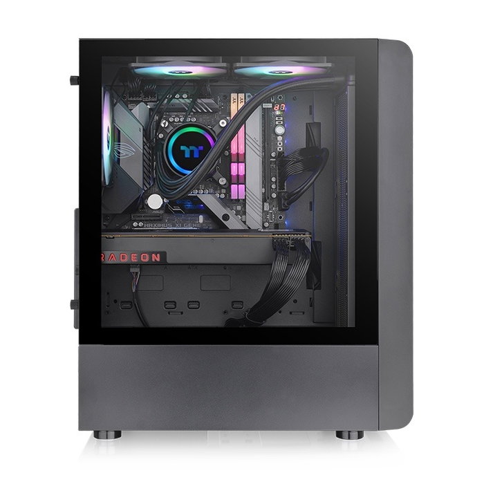 Thermaltake S200 TG ARGB Boîtier PC Gaming Moyen Tour Noir Connectique USB 3.0 Thermaltake S200 TG ARGB Boîtier PC Gaming Moyen Tour Noir Connectique USB 3.0