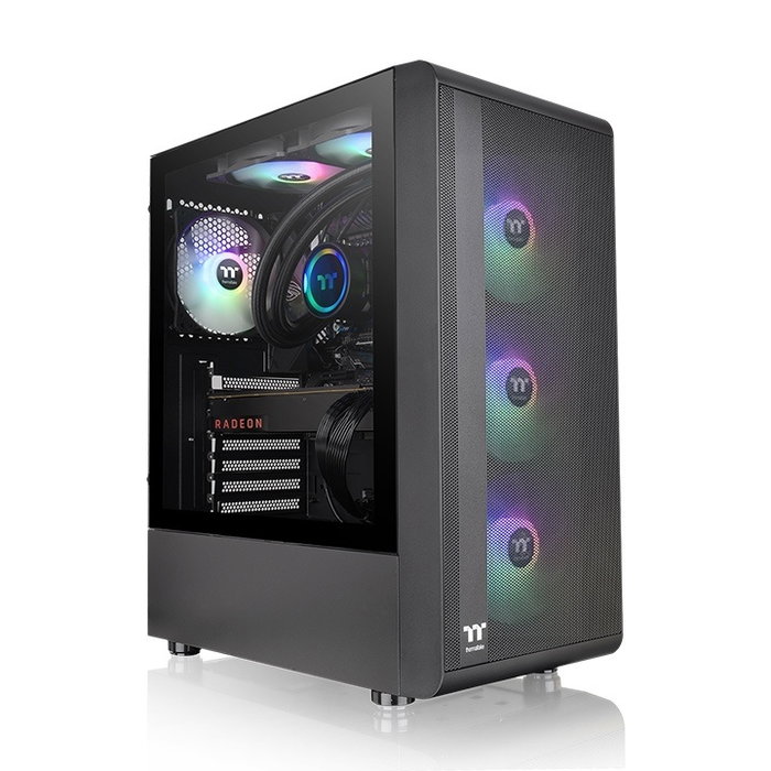 Thermaltake S200 TG ARGB Boîtier PC Gaming Moyen Tour Noir Connectique USB 3.0 Thermaltake S200 TG ARGB Boîtier PC Gaming Moyen Tour Noir Connectique USB 3.0
