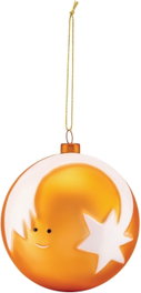 Alessi Stella Cometa Boule de Noël en Verre Soufflé Blanc