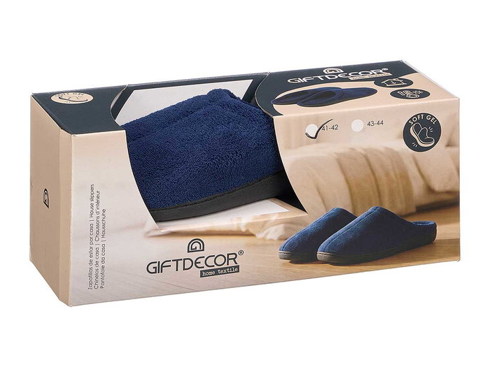 GIFTDECOR Chaussons pour hommes bleu (Pack de 12) extra_attributes.medida_adicional: Tallas: 41-42 + 43-44 GIFTDECOR Chaussons pour hommes bleu (Pack de 12) extra_attributes.medida_adicional: Tallas: 41-42 + 43-44