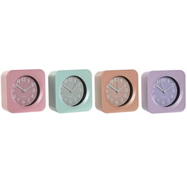 Horloge de table Home ESPRIT Vert Rose Corail Lila (4 Unités)