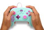 PowerA NSGP0146-01 Manette câblée améliorée officielle Nintendo Switch (OLED/Switch) avec boutons programmables, prise casque USB-C et anneaux anti-friction - Sweet Friends