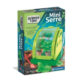 Clementoni Mini Serre botanique à assembler - Coffret avec pots, tourbe, graines et accessoires pour faire pousser des plantes