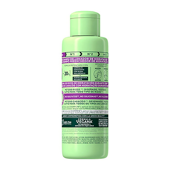 Garnier Fructis Método Rizò Pré-Shampooing Nº 0 pour Cheveux Bouclés 200 ml