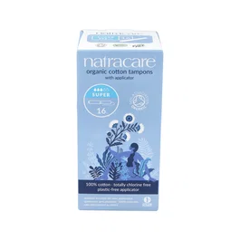 NATRACARE Tampon Super avec applicateur, 16 unités
