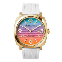 Watchpeople 700984 Montre Analogique Femme - Doré et Blanc