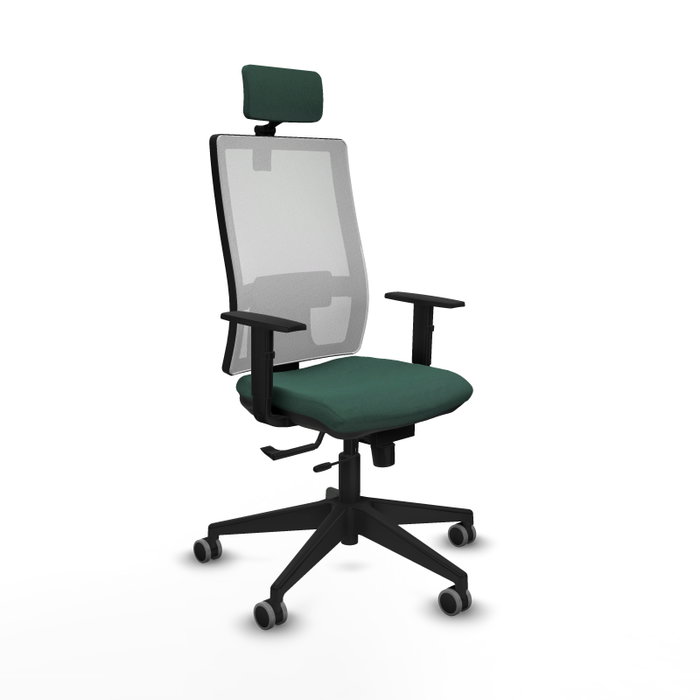 Piqueras y Crespo Chaise de Bureau Horna Vert Bouteille et Blanc Piqueras y Crespo Chaise de Bureau Horna Vert Bouteille et Blanc