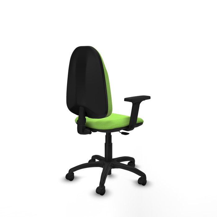 PIQUERAS Y CRESPO Chaise de bureau Algarra, Tissu Pistache, Accoudoirs 2D