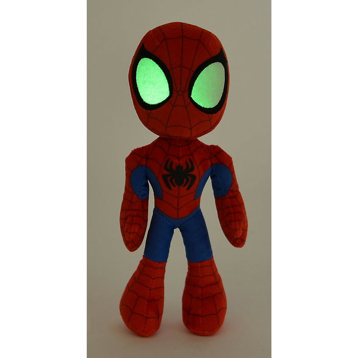 Simba Peluche Spidey 25 cm aux yeux phosphorescents, Officiel Spiderman, Multilingue Simba Peluche Spidey 25 cm aux yeux phosphorescents, Officiel Spiderman, Multilingue