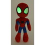 Simba Peluche Spidey 25 cm aux yeux phosphorescents, Officiel Spiderman, Multilingue