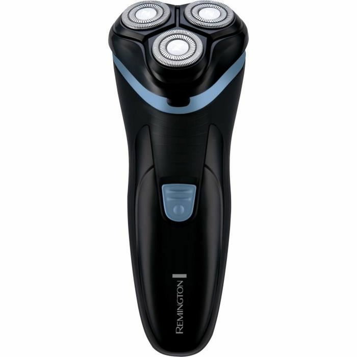 Remington R1000 Rasoir rotatif sans fil, 3 lames Dual Track, Noir et Bleu Remington R1000 Rasoir rotatif sans fil, 3 lames Dual Track, Noir et Bleu