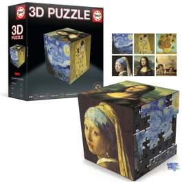 EDUCA Puzzle 3D Cube Art - 216 Pièces