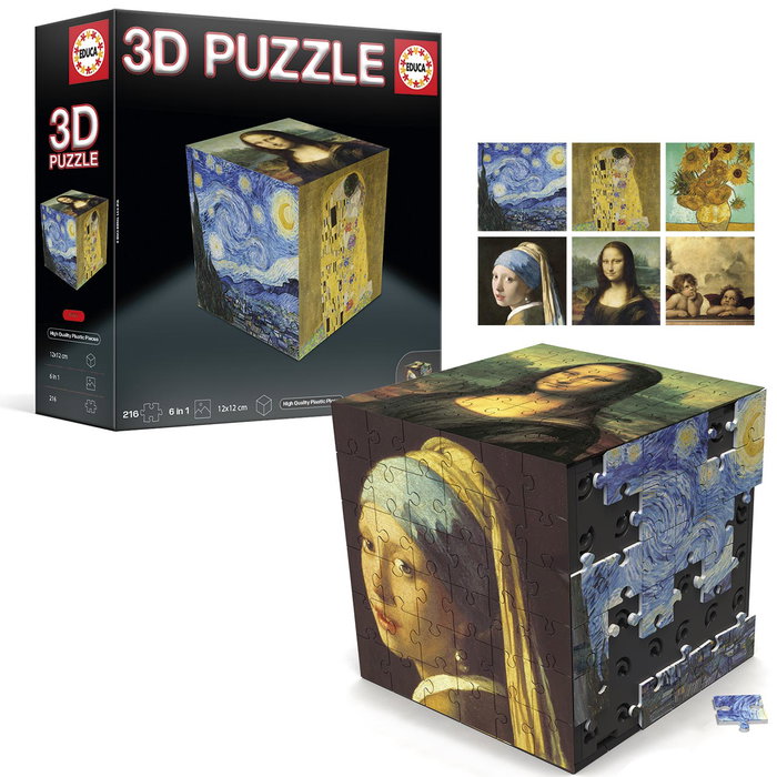 Educa Puzzle 3D Cube Art - 216 Pièces Educa Puzzle 3D Cube Art - 216 Pièces