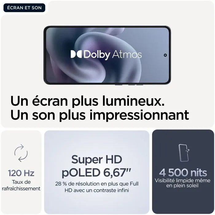 Smartphone Motorola Moto G86 5G 6,67" Octa Core Mediatek Dimensity 7300 8 GB RAM 256 GB Bleu