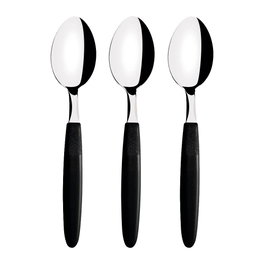Tramontina Lot de 3 cuillères de table Ipanema noir 19 cm