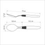 Tramontina Ipanema Cuchara de mesa negro 19 cm, 3 uds