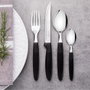 Tramontina Ipanema Cuchara de mesa negro 19 cm, 3 uds