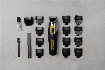 Wahl 09893-0440 Tondeuse Barbe et Cheveux avec 12 Peines, Batterie Lithium 240 min, Charge Rapide, Précision de 0.5 à 9 mm, Prise Ergonomique Antidérapante