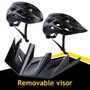 Dunlop Casque de Cyclisme pour Adultes M Noir Lumière LED
