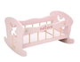 Muñecas Arias Lit bébé à bascule Nature en bois 50 x 39,5 x 29,5 cm - Lit d'enfant pour 3 ans et plus