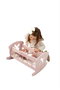 Muñecas Arias Lit bébé à bascule Nature en bois 50 x 39,5 x 29,5 cm - Lit d'enfant pour 3 ans et plus