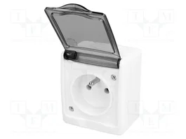 PAWBOL Socle d'alimentation AC 2P+PE blanc