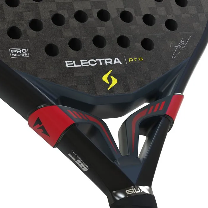 Siux Electra Pro 2026 Raquette de Padel Adulte Carbone 12K Shadow Red